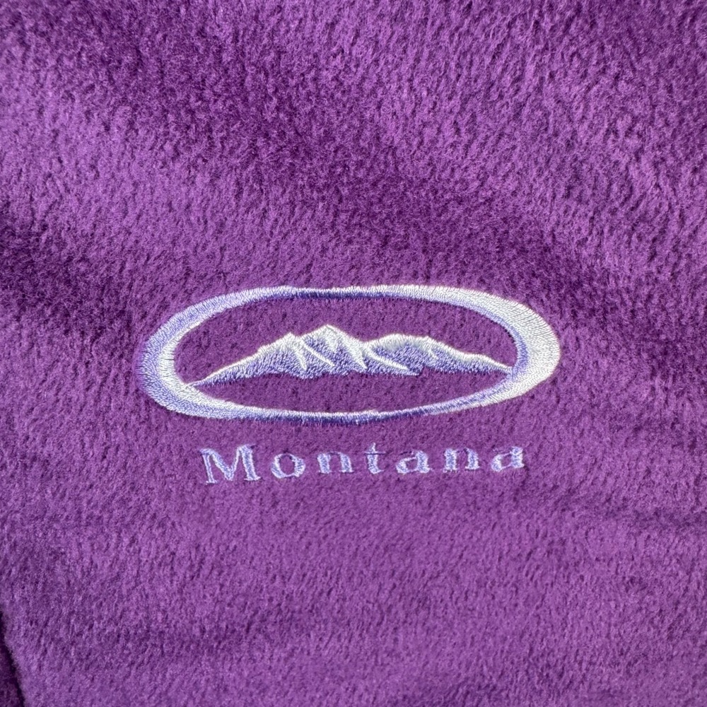 Tipsy Fleece Vest Mens XL Purple Montana Mountain Full Zip Made in USA - Picture 5 of 9